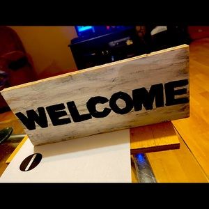 Welcome sign